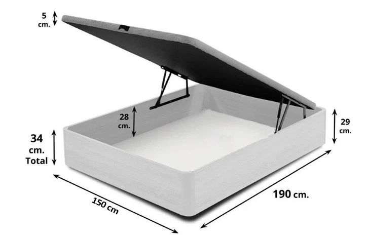 Cama Canape Abatible (90, 105, 135 y 150cm x 190cm) - Image 9