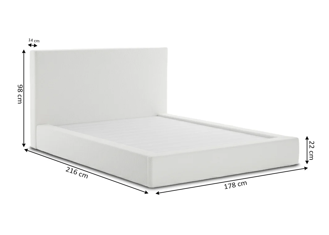 Cama de Matrimonio con Cabecero Teddy 150cm - Image 3
