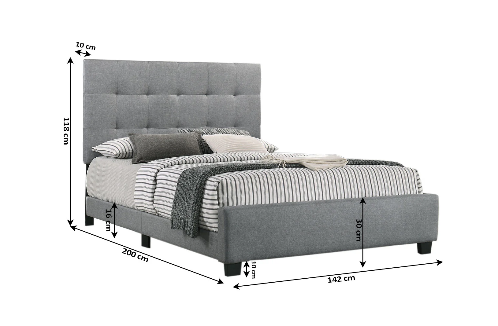Cama de Matrimonio con Somier Emily 135cm - Image 5