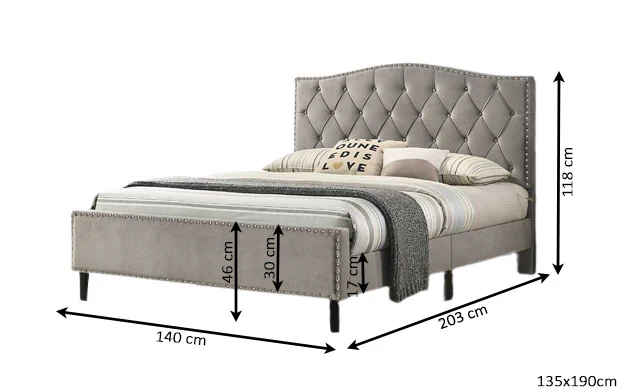 Cama de Matrimonio Jessy 135cm - Image 4