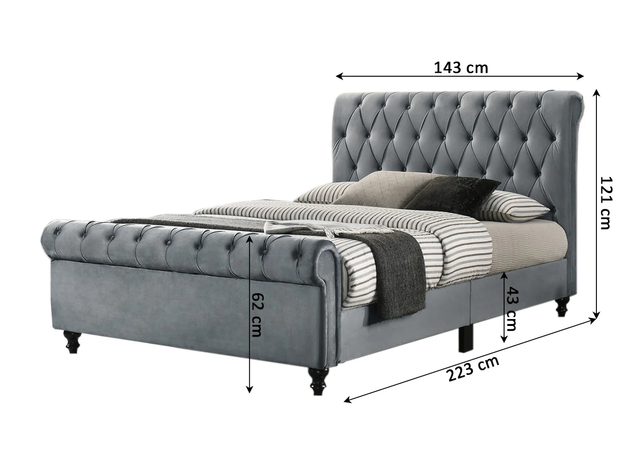 Cama de Matrimonio Joseph 135cm - Image 3