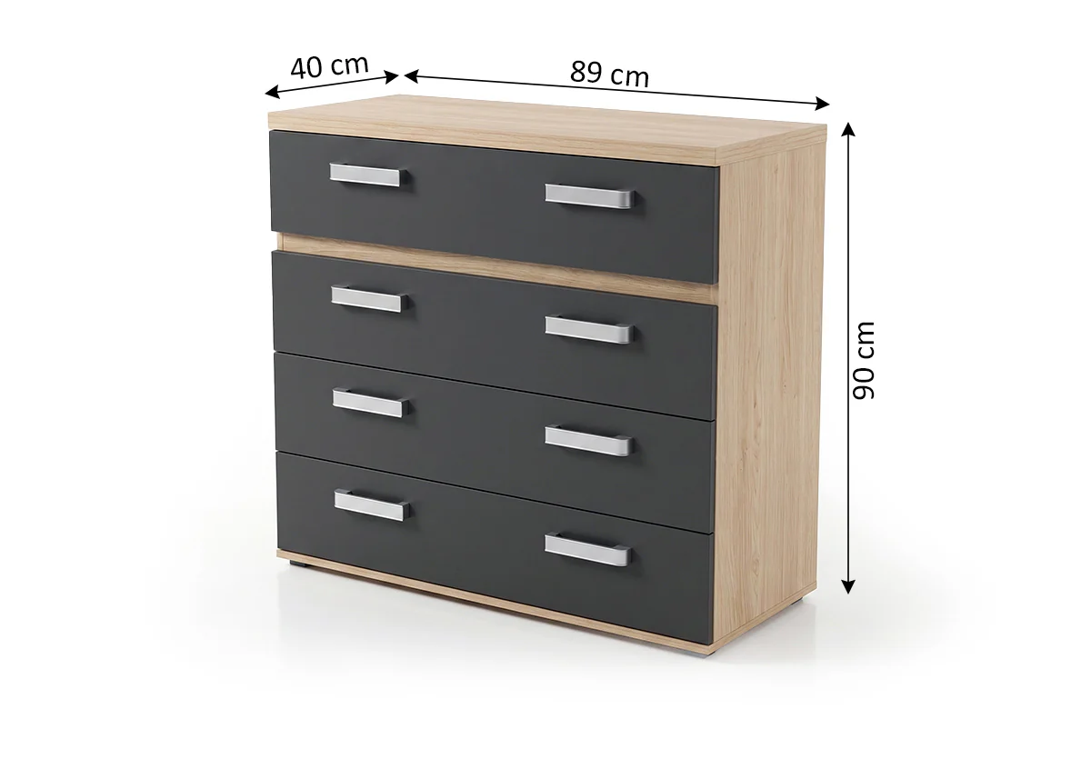 Comoda Love de 4 Cajones - Image 3