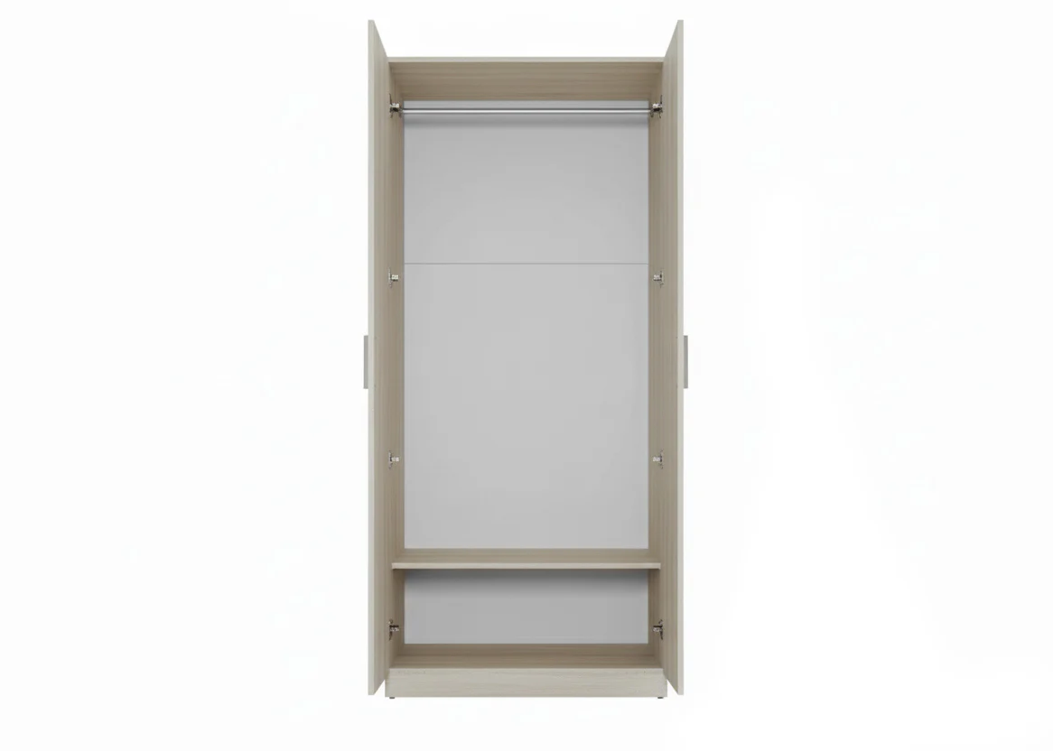 Armario de Dormitorio W 2 Puertas, con Espejo - Image 4