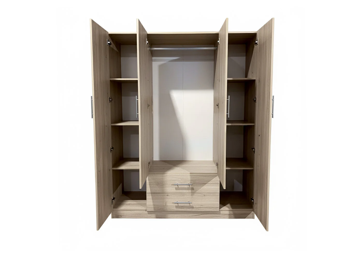 Armario de Dormitorio W 4 Puertas, con Espejo - Image 4