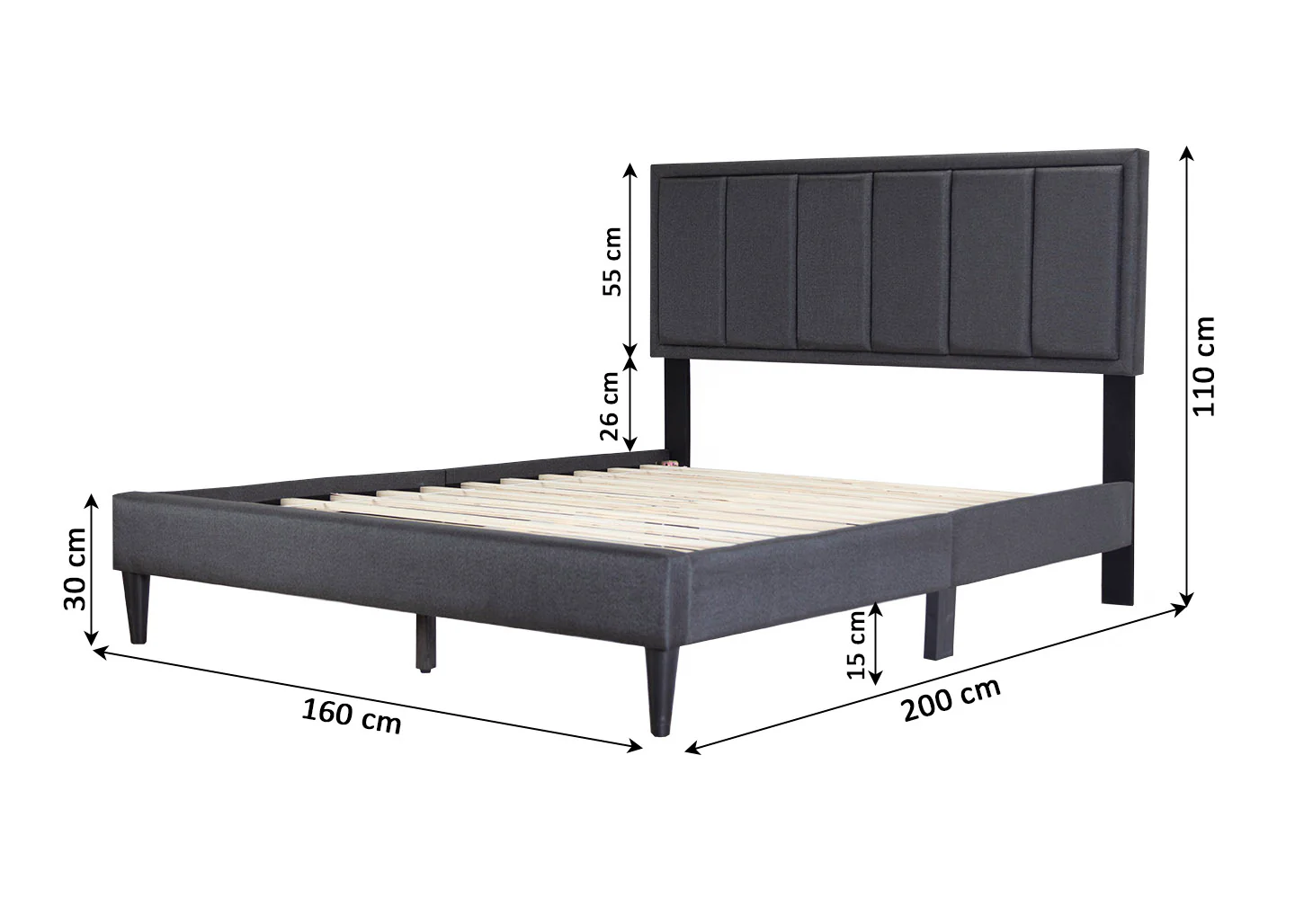 Cama de Matrimonio con Somier Twin 150cm - Image 3