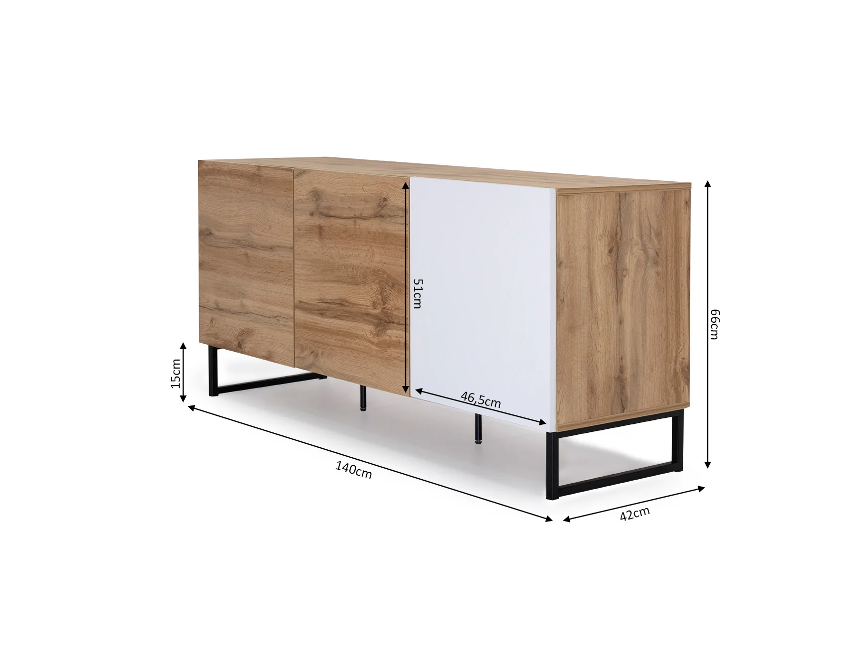 Comoda Aparador Industrial MPC 3 Puertas - Image 3