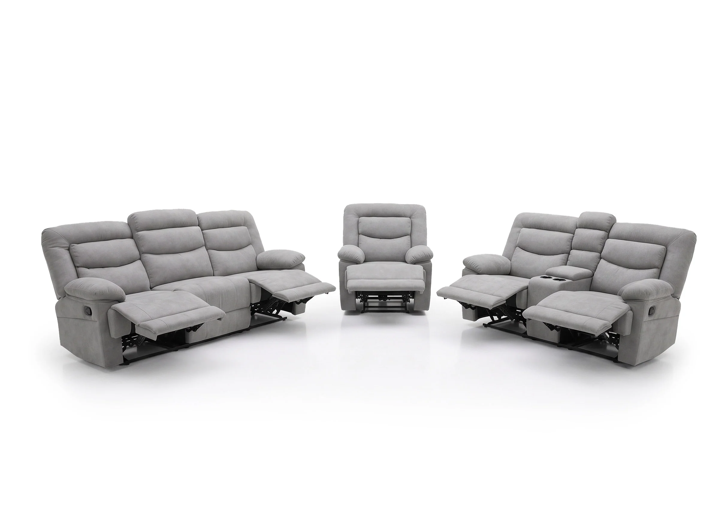 Conjunto de Sofas Reclinables Laurel 3+2+1 Plazas - Image 2