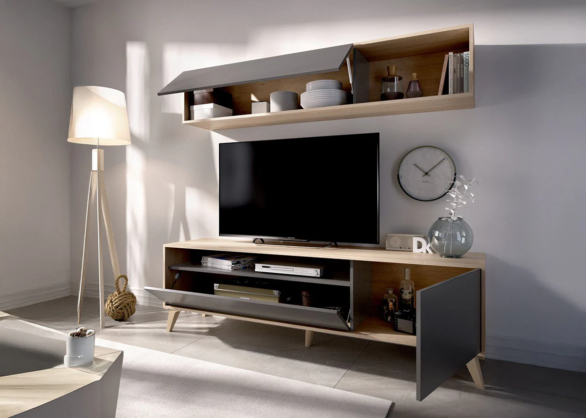 Conjunto Mueble de Salon Barcelona Grafito - Image 2