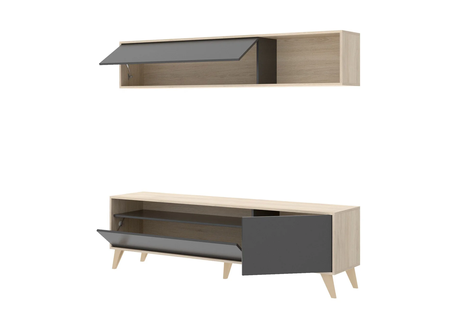 Conjunto Mueble de Salon Barcelona Grafito - Image 7