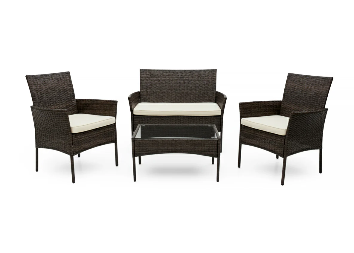 Conjunto Sofa + 2 Sillas + Mesa en Ratan PE. Muebles de Jardin y Terraza - Image 2