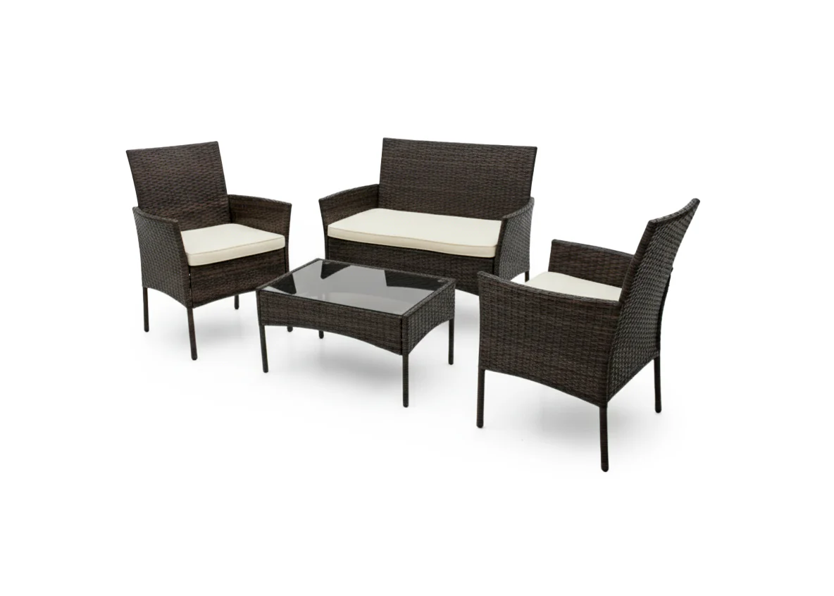 Conjunto Sofa + 2 Sillas + Mesa en Ratan PE. Muebles de Jardin y Terraza - Image 4