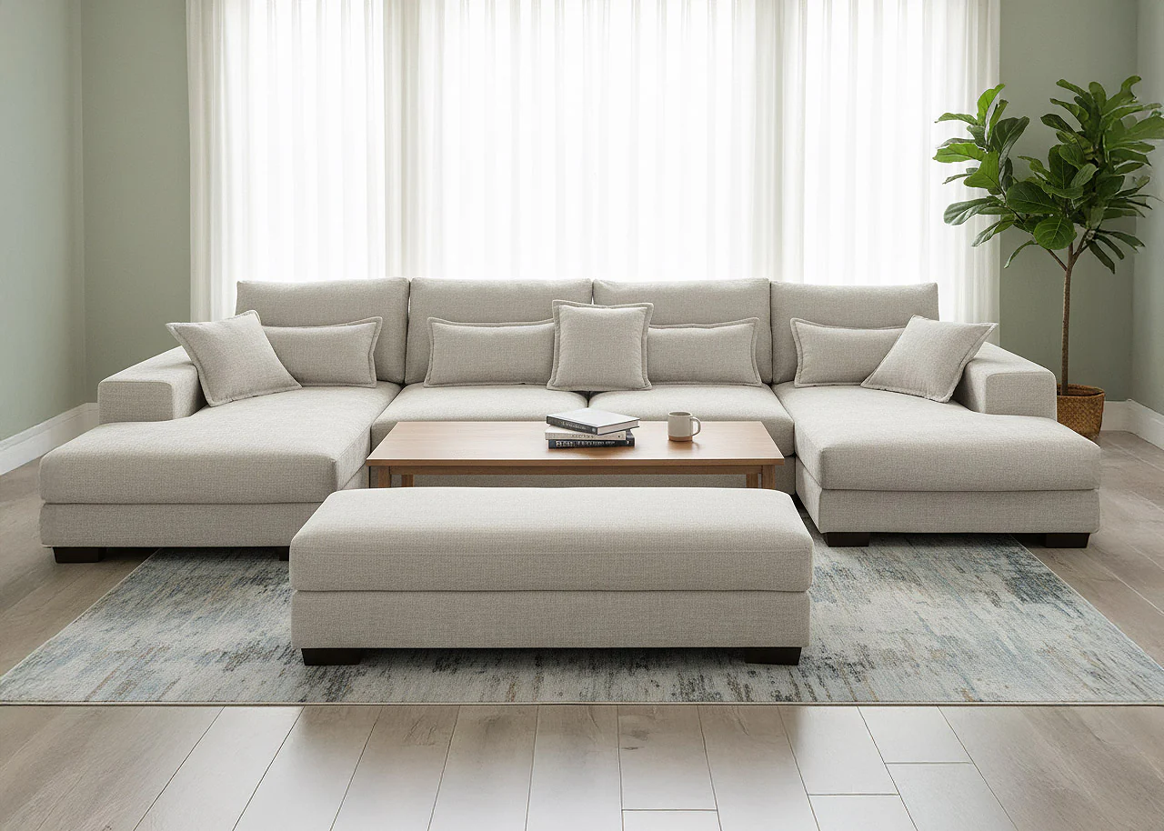 Mega Sofa Cama Chaise Longue Rinconera Kim 365cm - Image 2