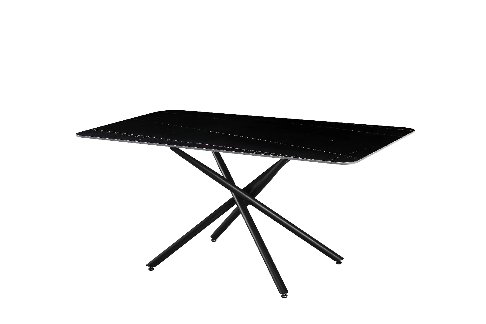 Mesa Fija de Comedor con Acabado Marmol 160cm - Image 2