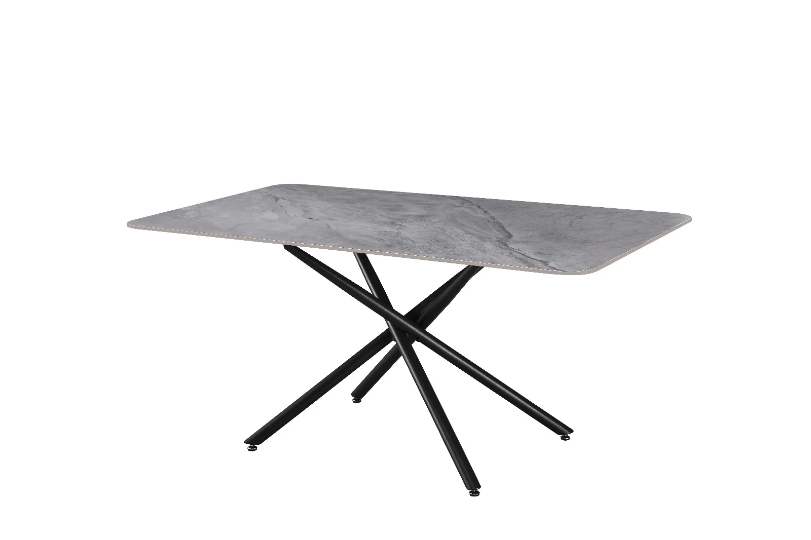 Mesa Fija de Comedor con Acabado Marmol 160cm - Image 4
