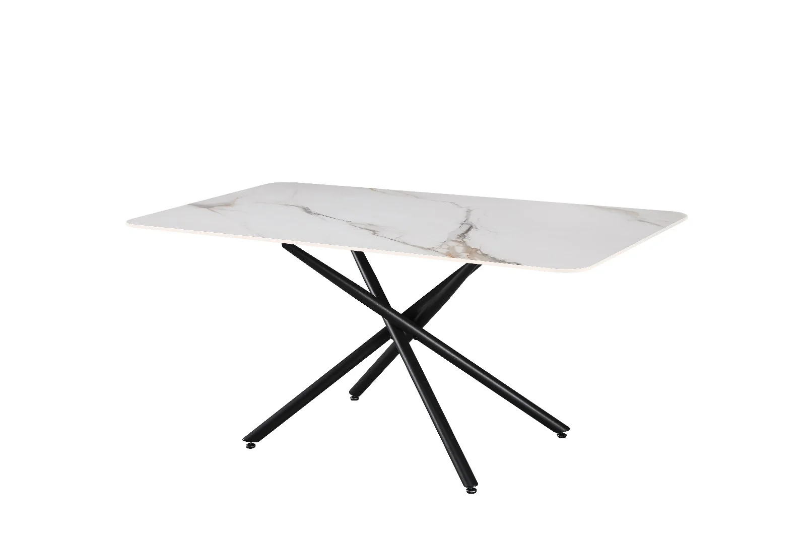 Mesa Fija de Comedor con Acabado Marmol 160cm - Image 5
