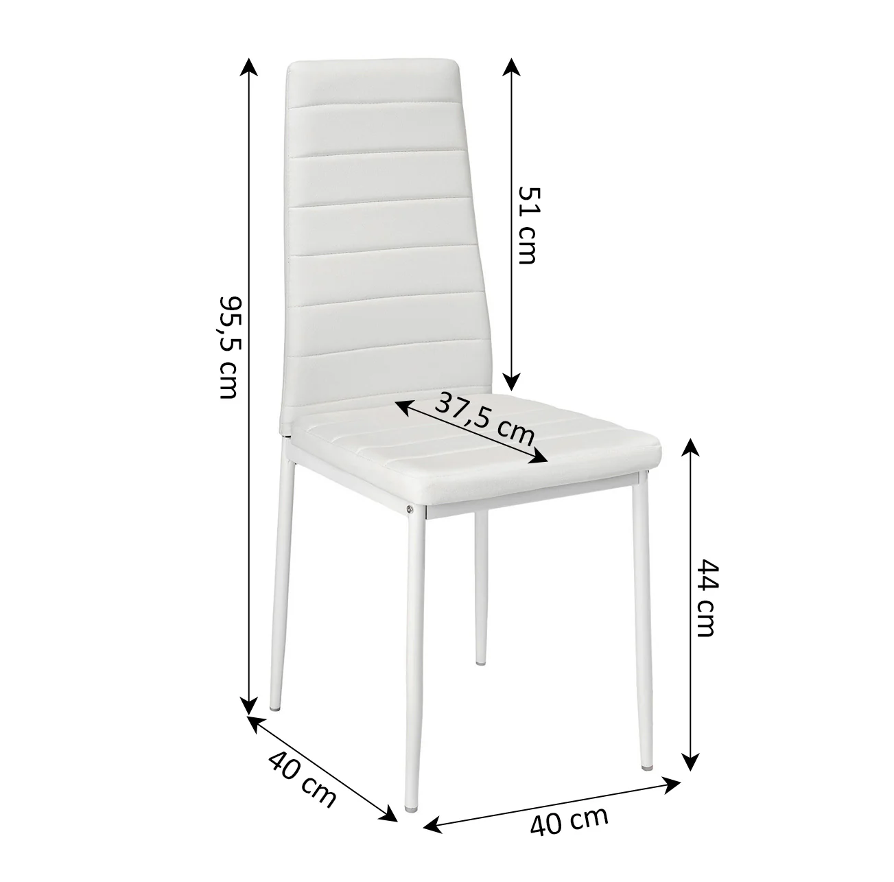 Mesa de Cristal Templado 120cm + 4 Sillas Polipiel. Comedor o Cocina - Image 4