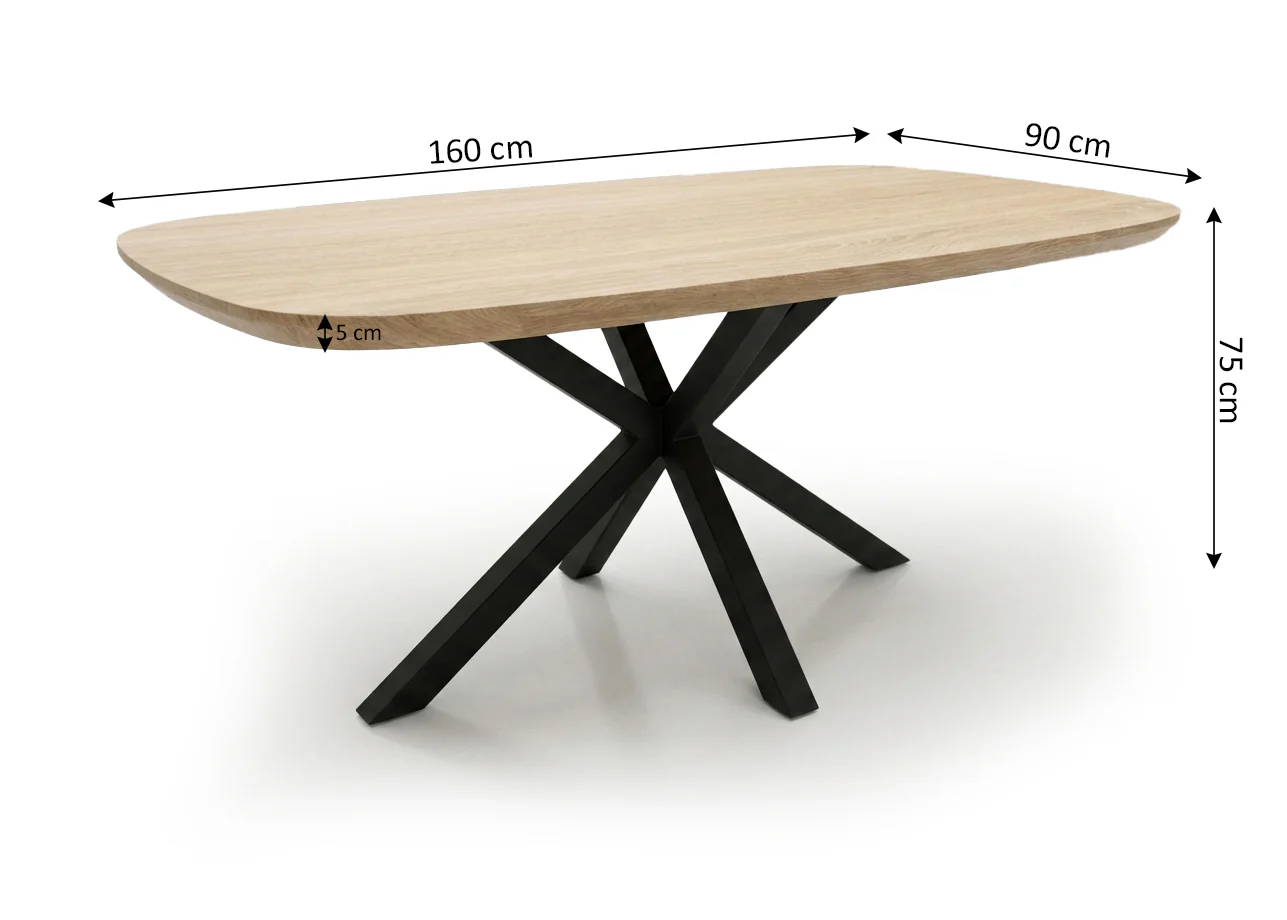 Mesa Fija de Comedor JS 160cm. Comedor o cocina - Image 3
