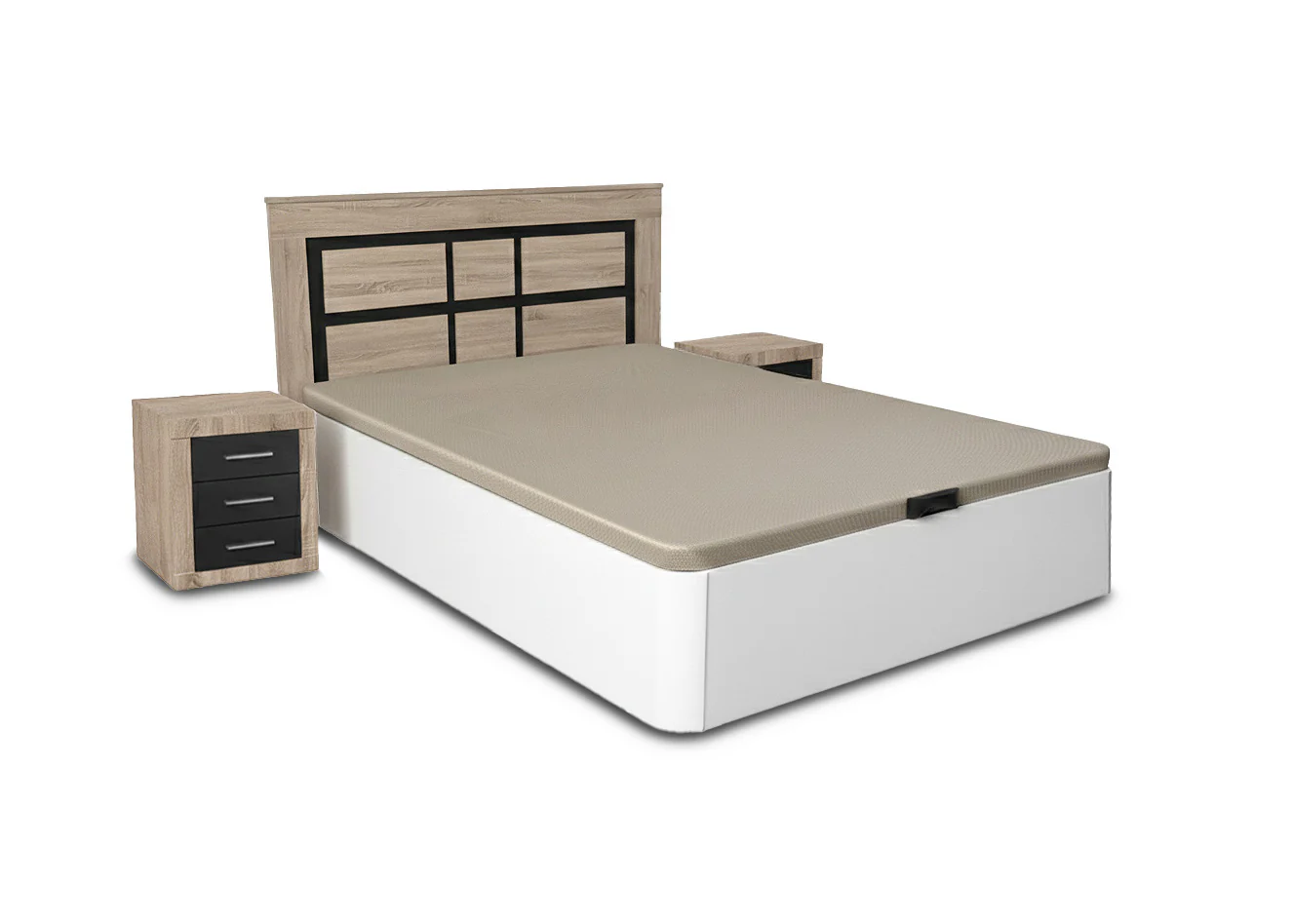 Pack Cama Canape + Cabecero + 2 Mesitas de Noche - Image 4
