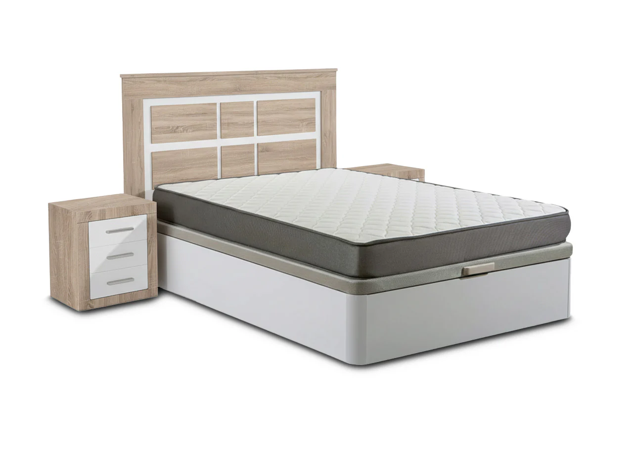 Pack Cama Canape + Colchón + Cabecero + 2 Mesitas de Noche - Image 6
