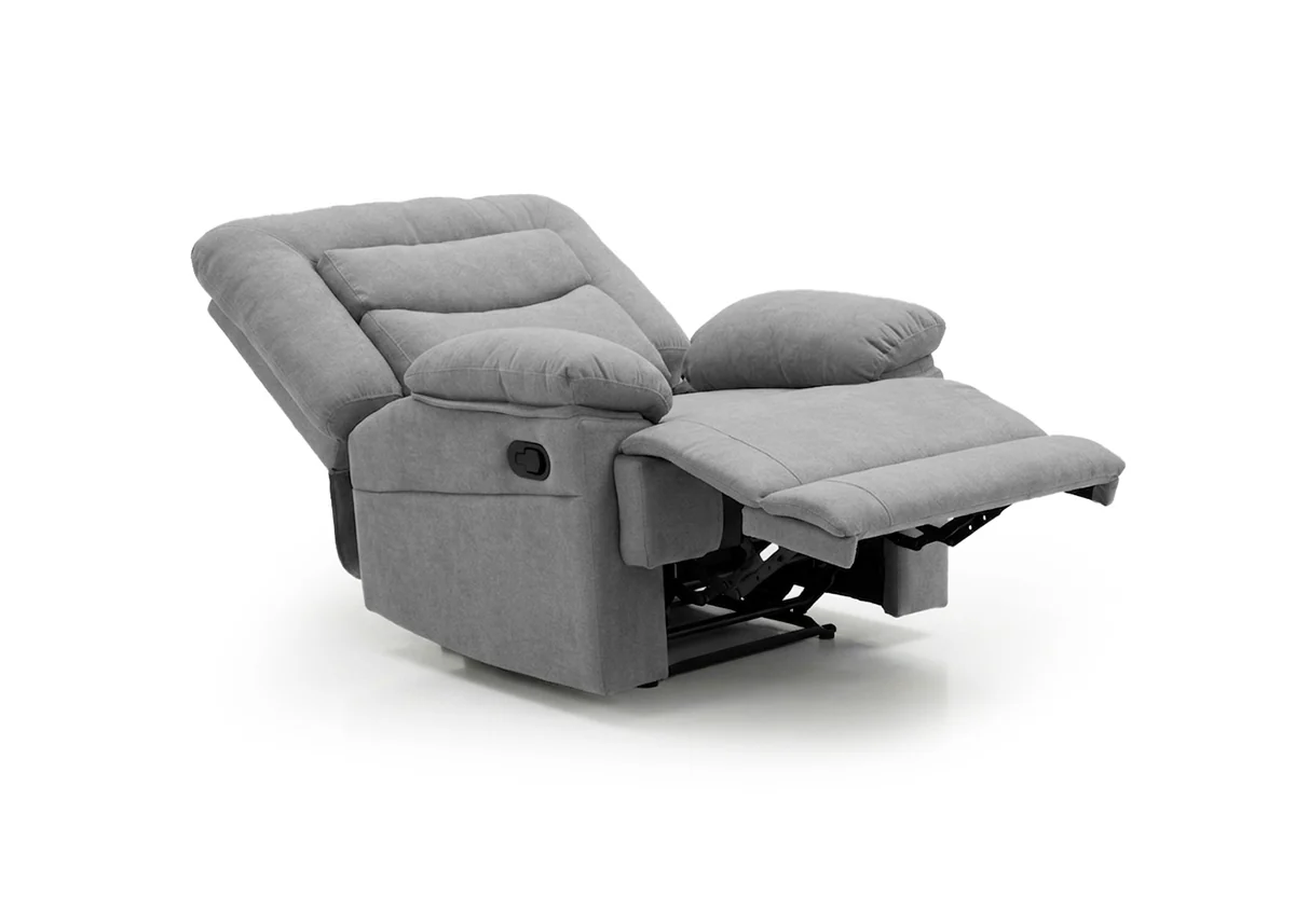 Sillon Reclinable Manual Laurel 1 Plaza Gris - Image 2