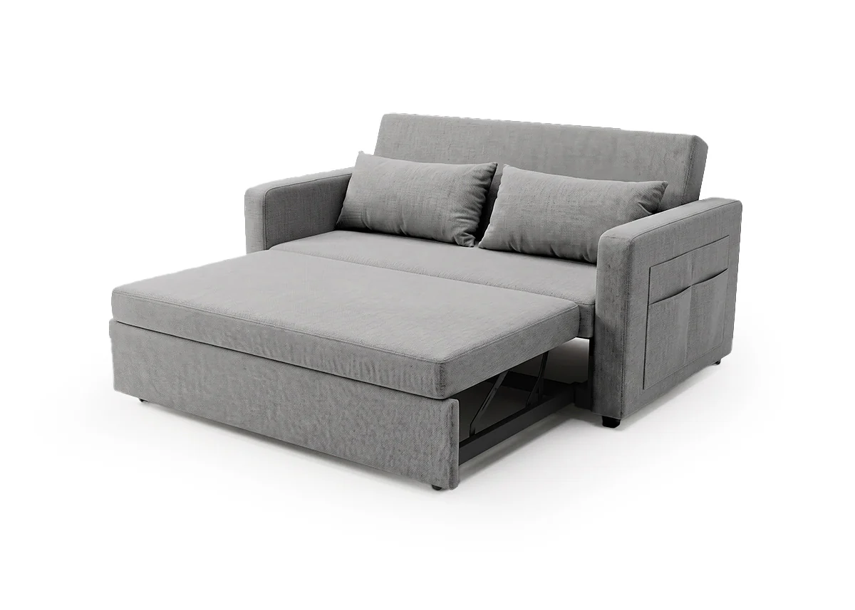 Sofa Cama de Matrimonio Jossy Gris 138cm - Image 2