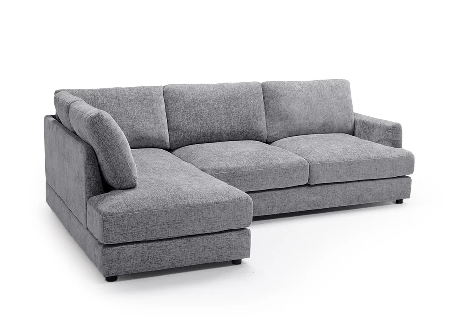 Sofa Chaise Longue Rinconera Cynthia Gris 260cm - Image 2