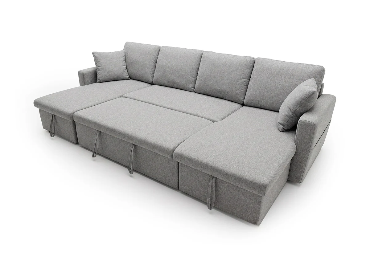 Sofa Doble Chaise Longue Nora, con Arcon 287cm - Image 4