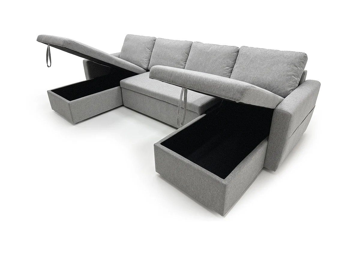 Sofa Doble Chaise Longue Nora, con Arcon 287cm - Image 6