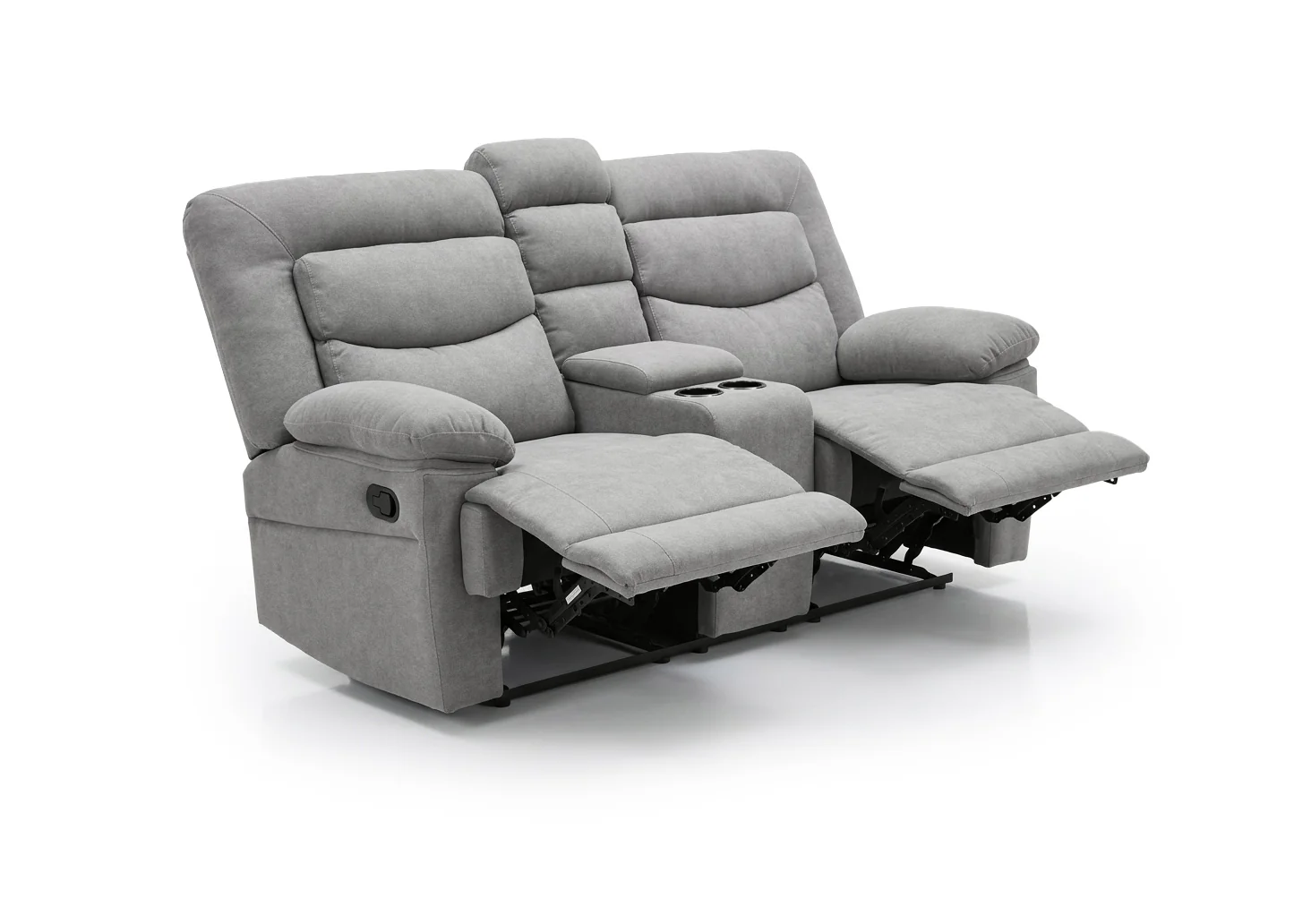 Sofa Reclinable Manual Laurel 2 Plazas Gris - Image 4