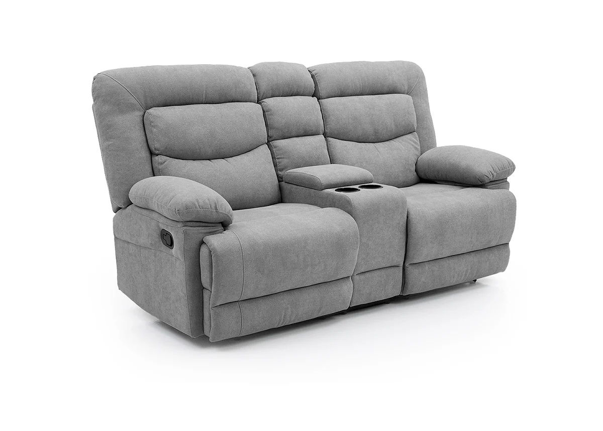 Sofa Reclinable Manual Laurel 2 Plazas Gris - Image 5