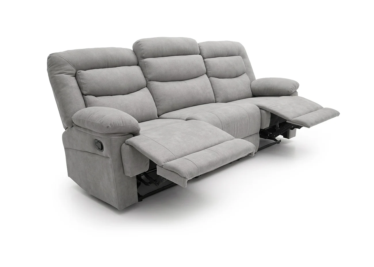 Sofa Reclinable Manual Laurel 3 Plazas Gris - Image 2