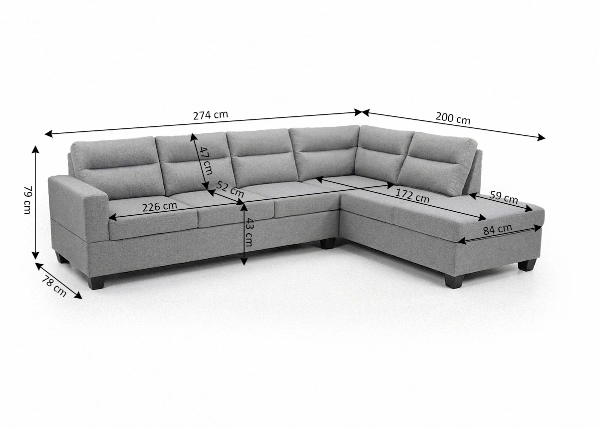 Sofa Rinconera Chaise Longue Gigant 274cm - Image 3