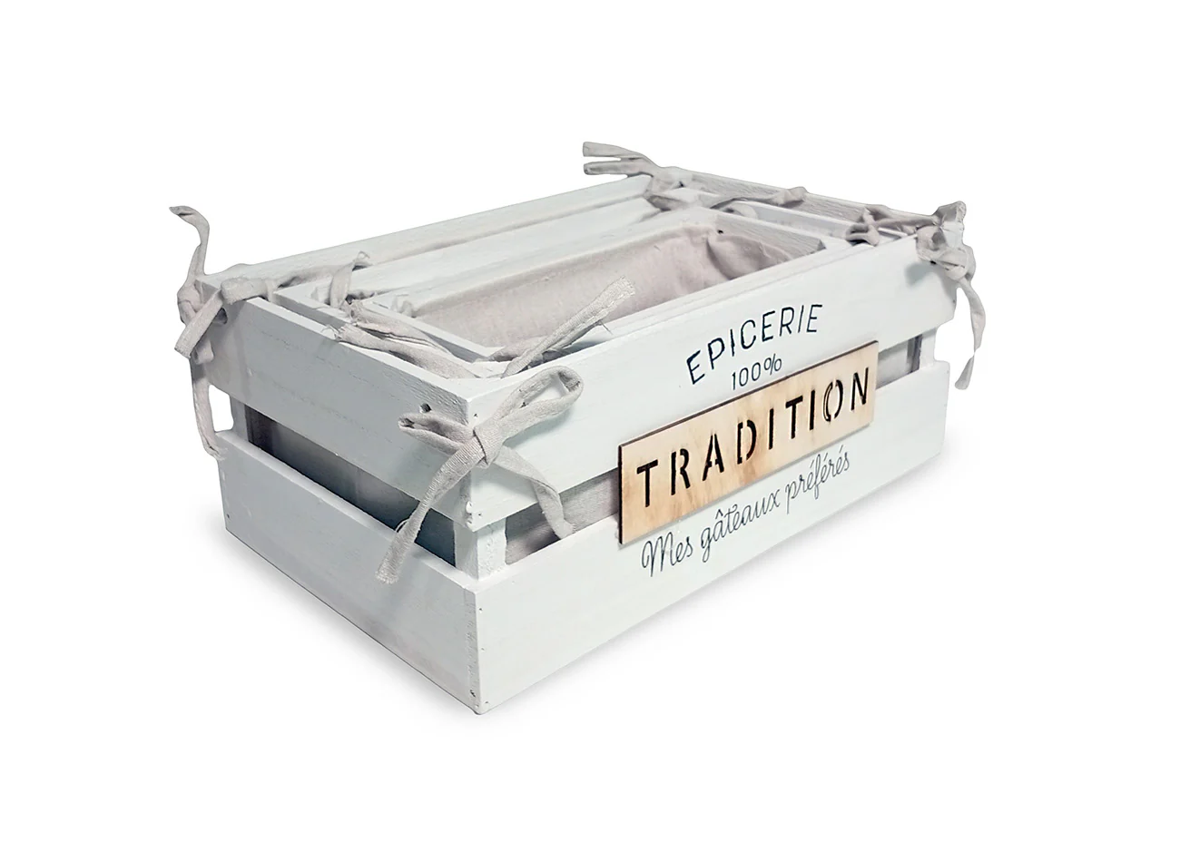 Conjunto de 3 cajas Blancas Tradition. Almacenaje practico y elegante - Image 4