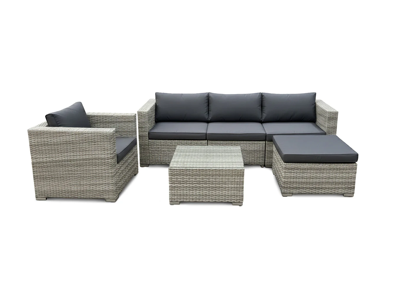 Conjunto de Exterior Sofa + Puff + Mesa y Sillon. Muebles de Jardin y Terraza - Image 4