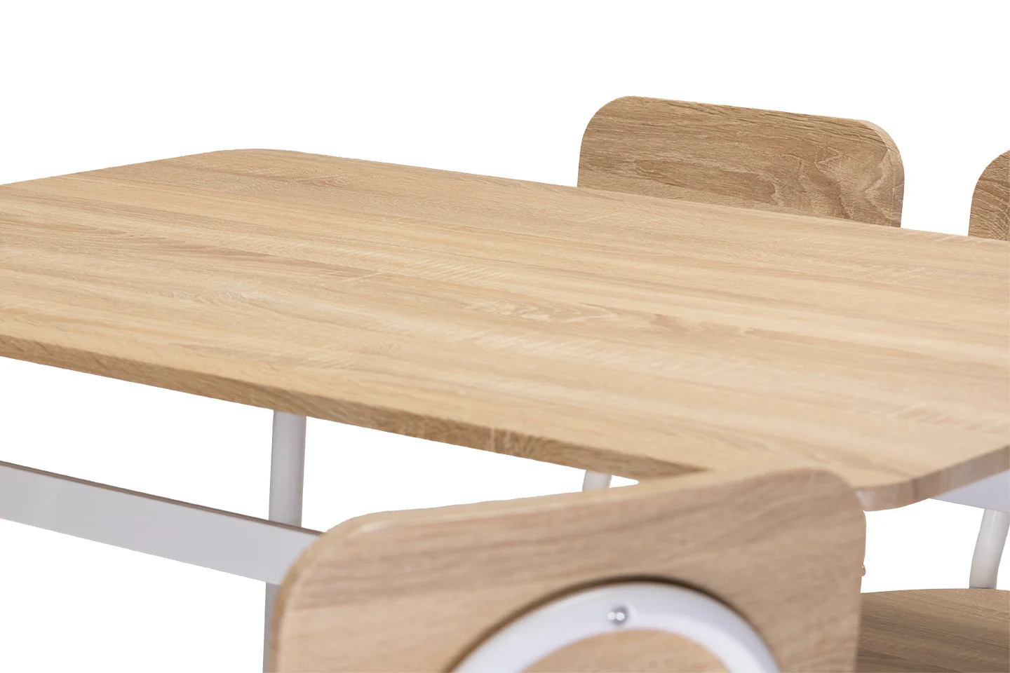 Conjunto de Mesa de Comedor con 4 Sillas, Madera y Metal. Comedor o Cocina - Image 5