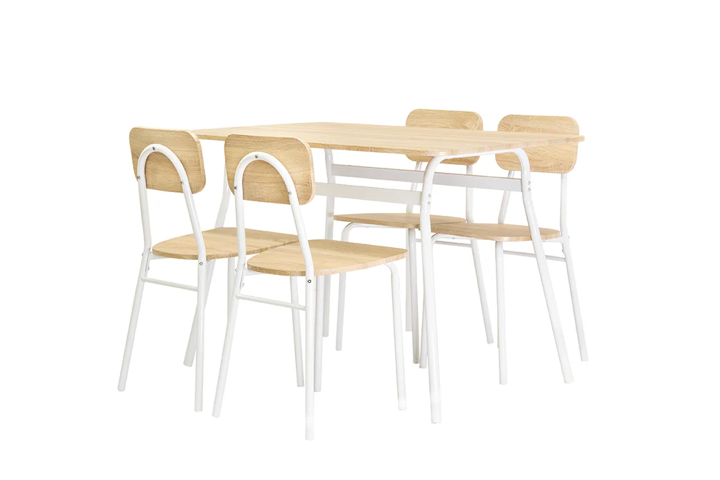 Conjunto de Mesa de Comedor con 4 Sillas, Madera y Metal. Comedor o Cocina - Image 7