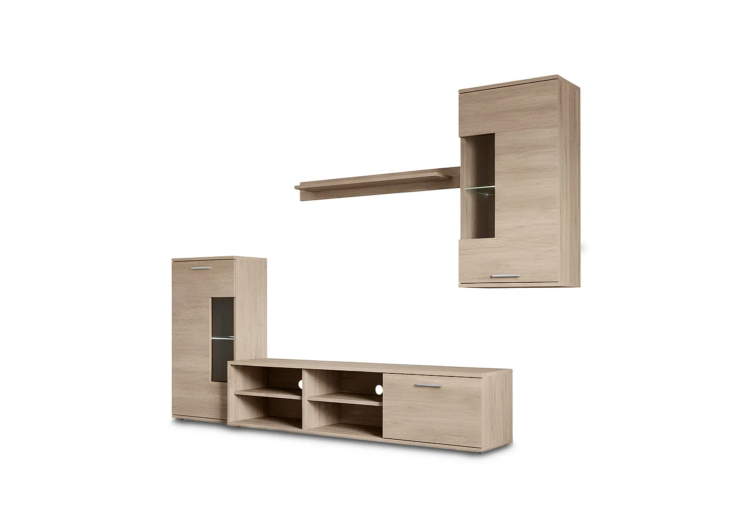 Conjunto Mueble de Salon Airam, Sonoma - Image 4
