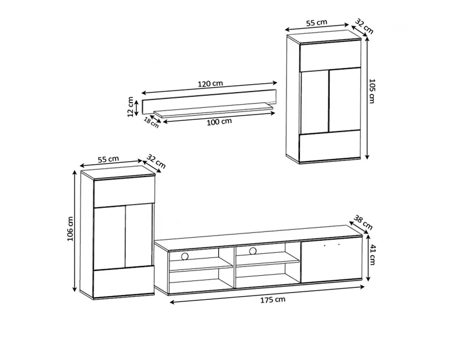 Conjunto Muebles de Salon Airam - Image 3