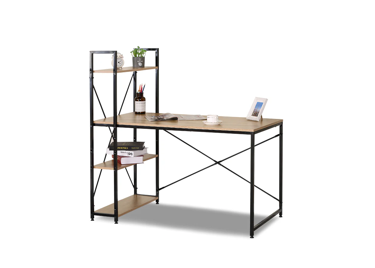 Escritorio Industrial con Estanteria Nancy 120cm - Image 4