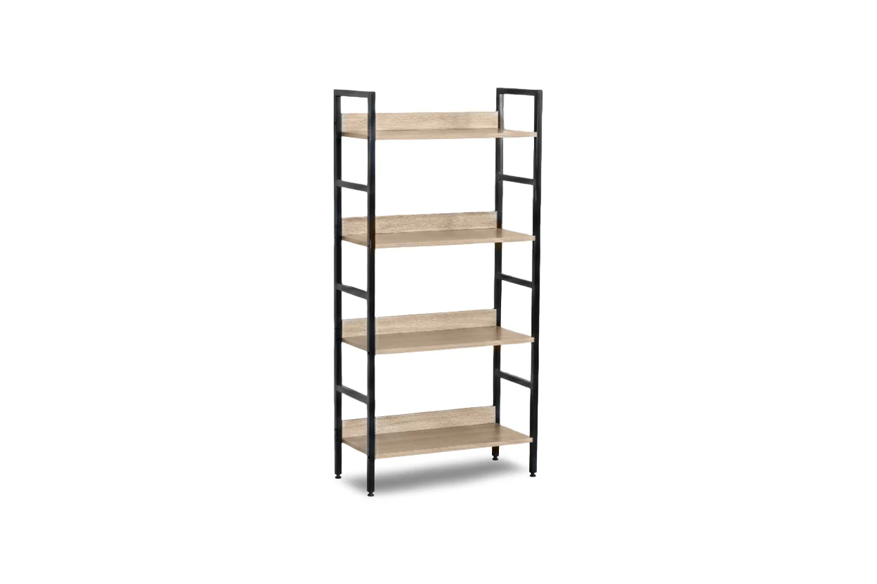Estante Modular en Madera y Metal Nancy, Diseño Industrial - Image 2