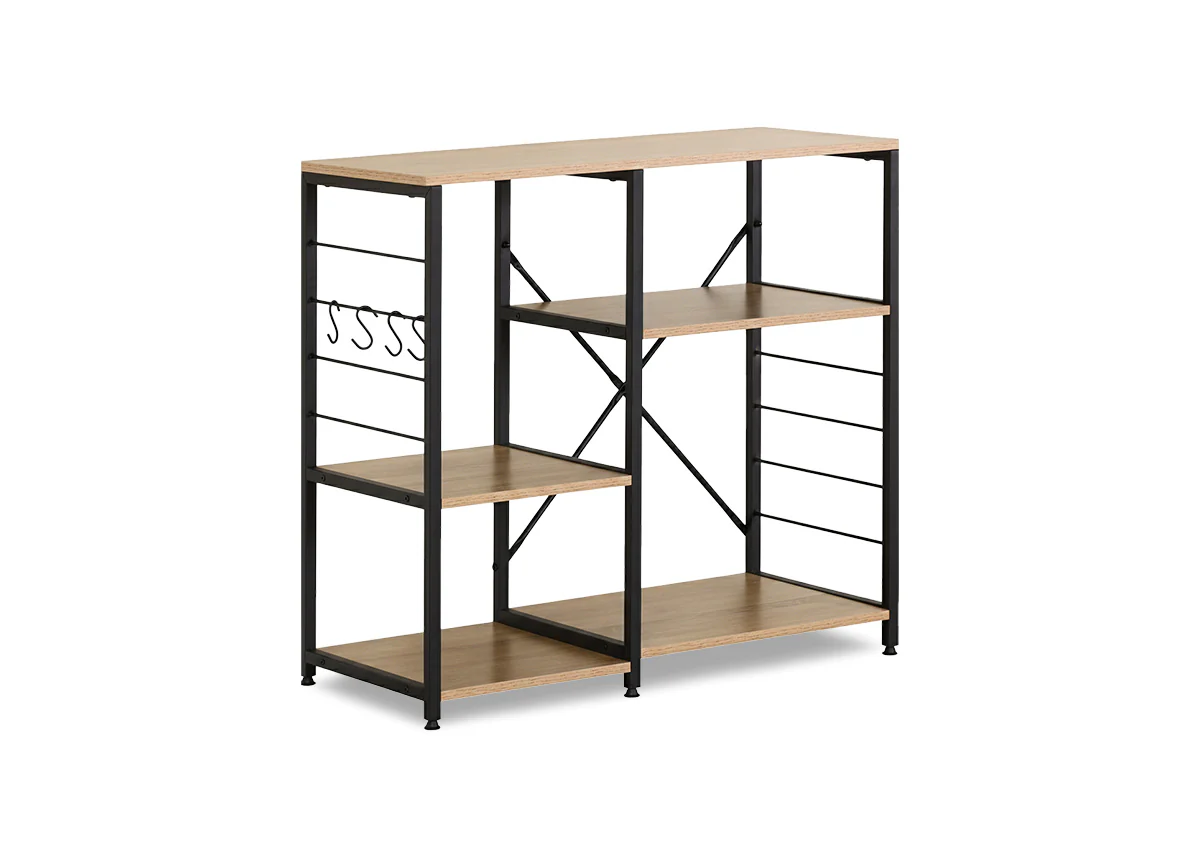 Estanteria de Cocina en Madera y Metal Nancy, Estilo Industrial - Image 2