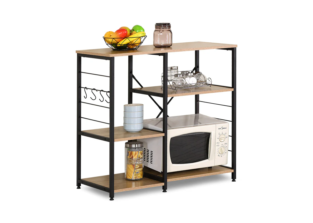 Estanteria de Cocina en Madera y Metal Nancy, Estilo Industrial - Image 4