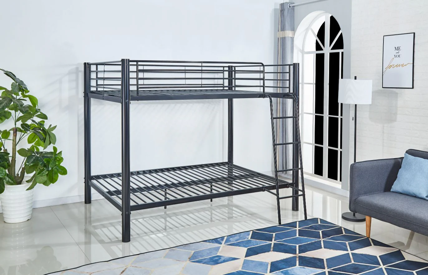 Litera de Matrimonio Doble Metalica 135cm - Image 2
