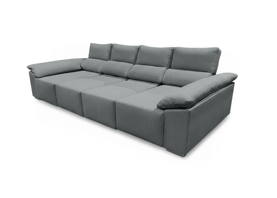 Mega Sofá Cama Barcelona Chaise Longue con Arcon, 335cm - Image 6