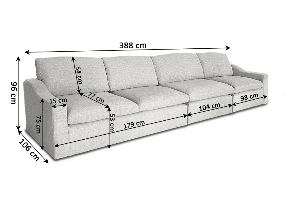 Mega Sofa Modular Lind 388cm - Image 3