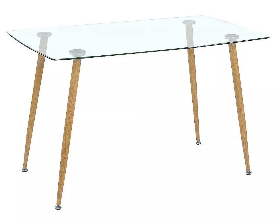 Mesa Cristal Templado Estilo Nordico 120cm. Comedor o Cocina - Image 4