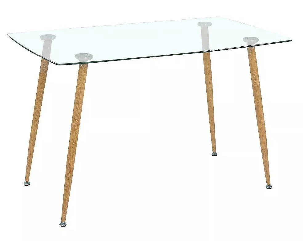 Mesa Cristal Templado Estilo Nordico 140cm. Comedor o Cocina - Image 2