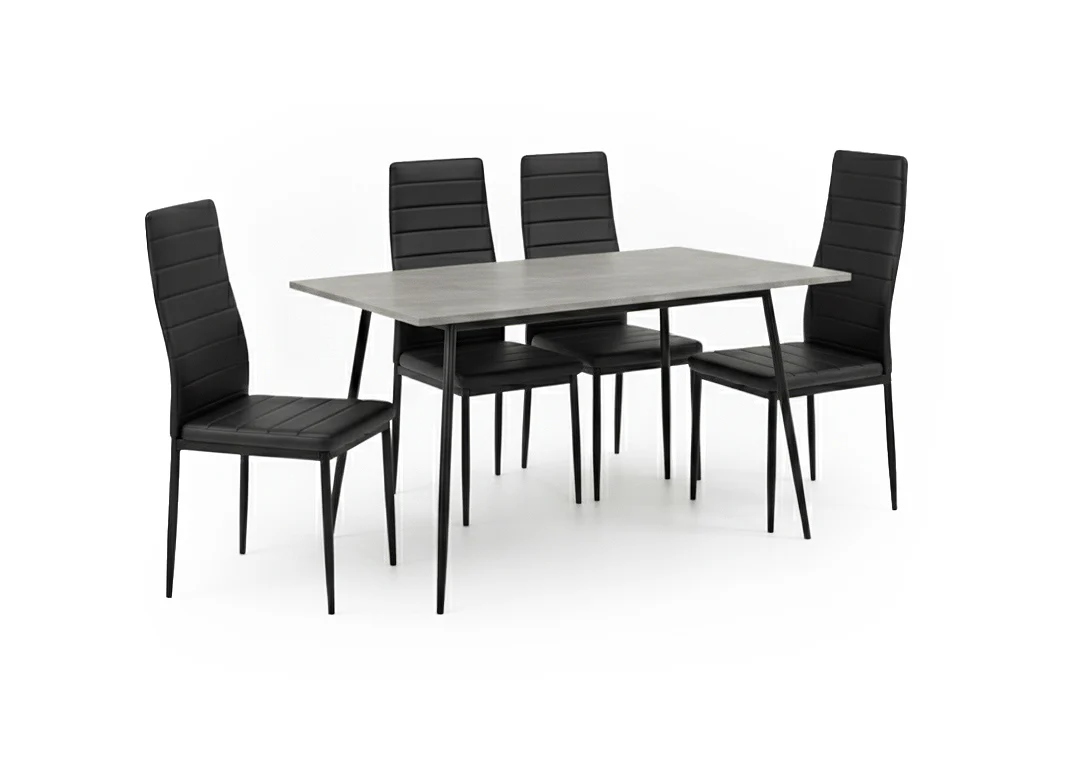 Mesa de Comedor 140cm + 4 Sillas Polipiel - Image 2