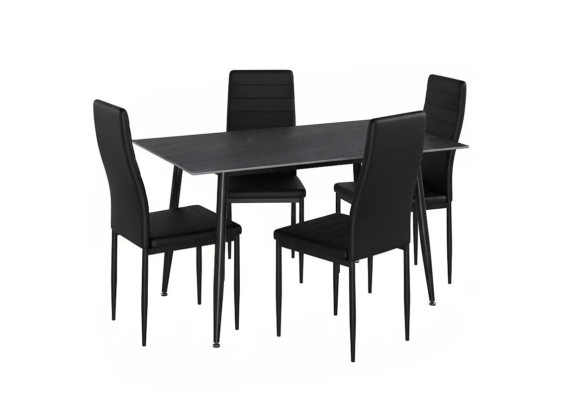 Mesa de Comedor 140cm + 4 Sillas Polipiel - Image 5