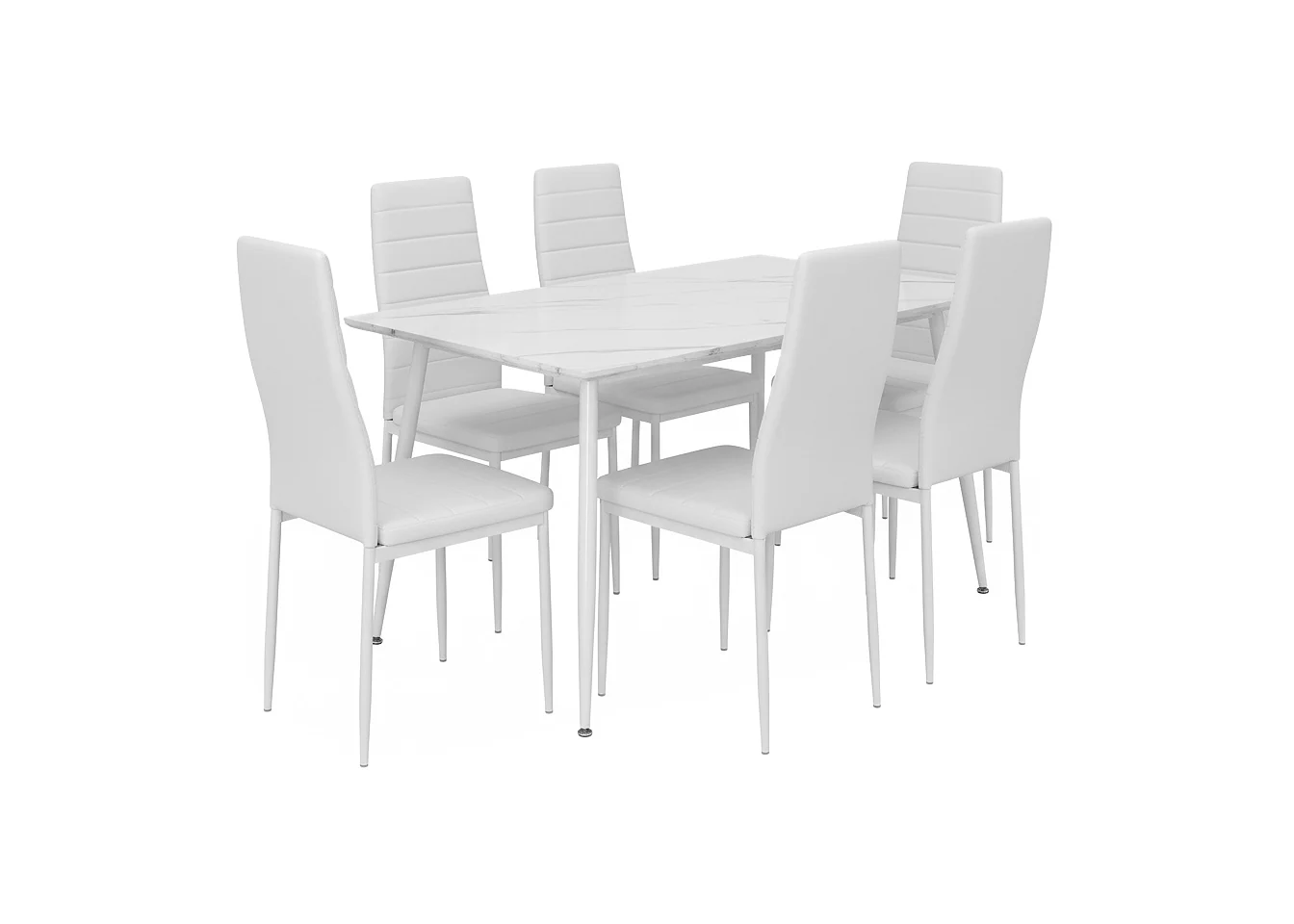 Mesa de Comedor 160cm + 6 Sillas Polipiel - Image 2
